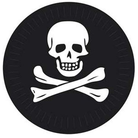 Boland Bord Doodshoofd 23cm | 6 stuks