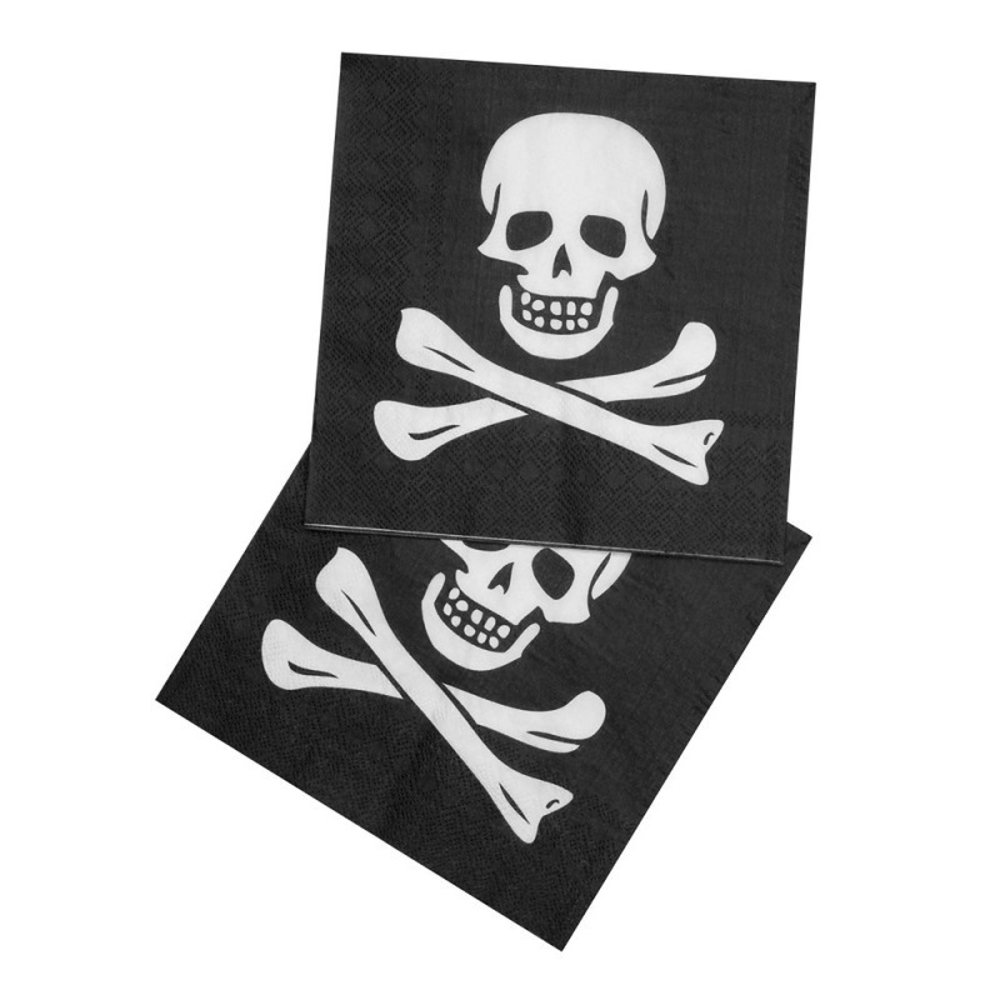 Boland Serviette Totenkopf 33x33cm | 20 Teile