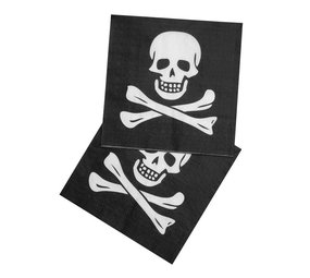 Boland Napkin skull 33x33cm | 20 pieces Boland Napkin skull 33x33cm | 20 pieces