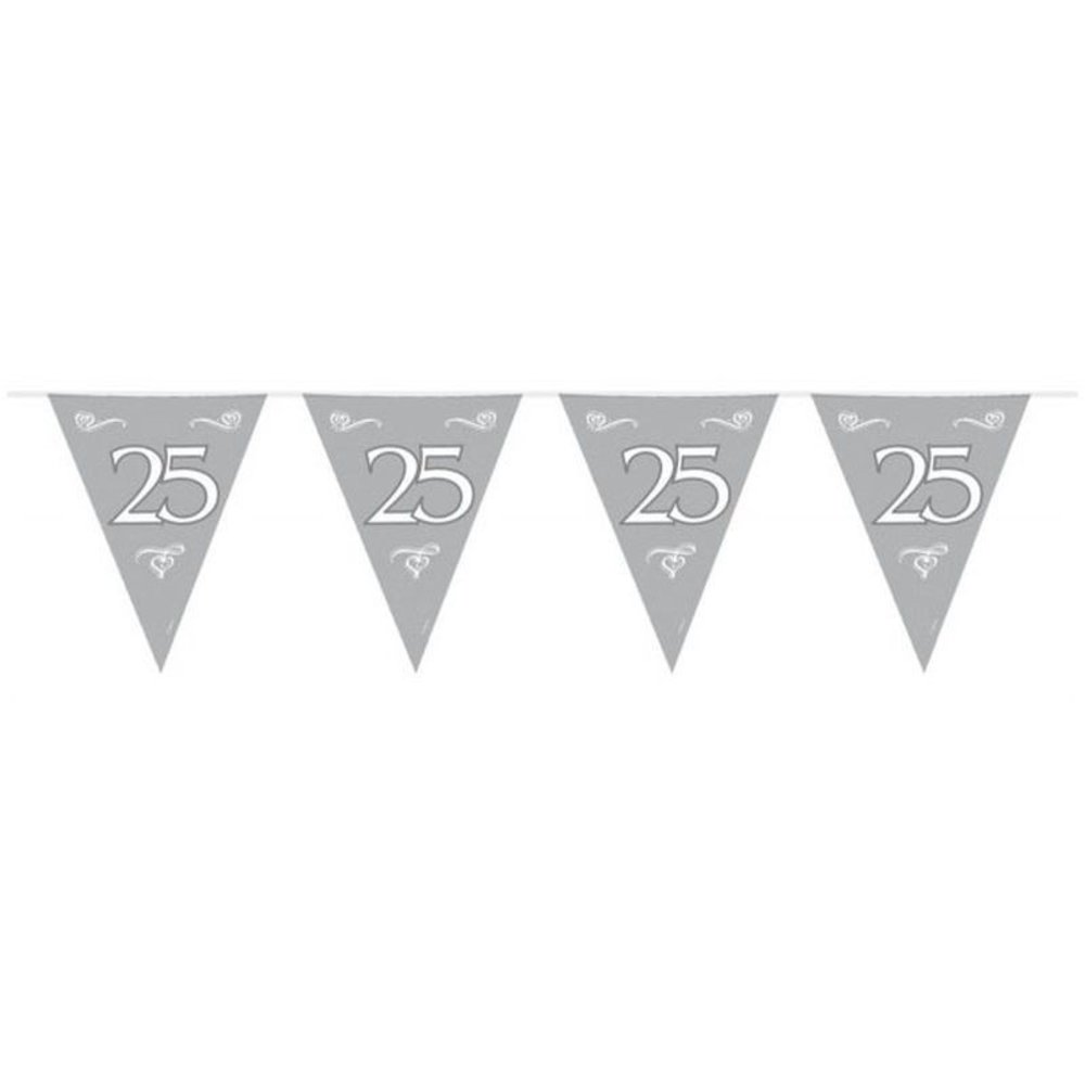 Folat Flag line 25 years silver with white
