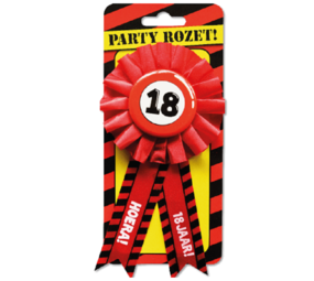 Party Rozet 18 years of traffic sign Party Rozet 18 years of traffic sign