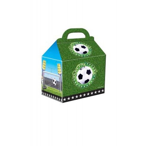 Folat Voetbal Uitdeeldoosjes 9x9x8cm | 4 stuks Folat Voetbal Uitdeeldoosjes 9x9x8cm | 4 stuks