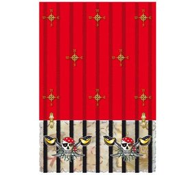 Nappe rouge pirate | par unité Nappe rouge pirate | par unité