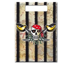 Feestzakje Red Pirate | 8 stuks