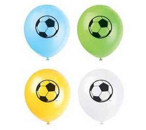 Unique Party Voetbal 3D Ballonnen 30cm | 8 stuks Unique Party Voetbal 3D Ballonnen 30cm | 8 stuks