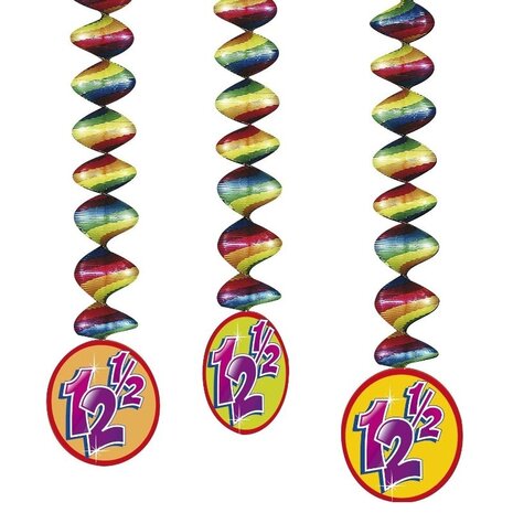 Dekoration Spirale 12,5 Jahre 3 Stücke Dekoration Spirale 12,5 Jahre 3 Stücke