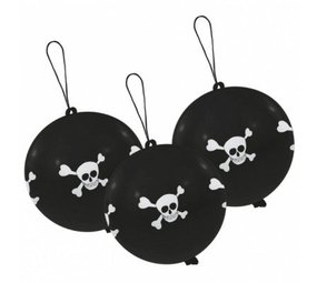 Punch ballon Doodshoofd  3 stuks Punch ballon Doodshoofd  3 stuks