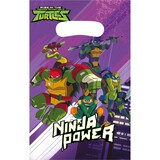 Feestzakje Ninja Turtles 24x16,5cm | 8 stuks Feestzakje Ninja Turtles 24x16,5cm | 8 stuks