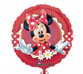 Fill balloon foil minnie mouse red-white herself Fill balloon foil minnie mouse red-white herself