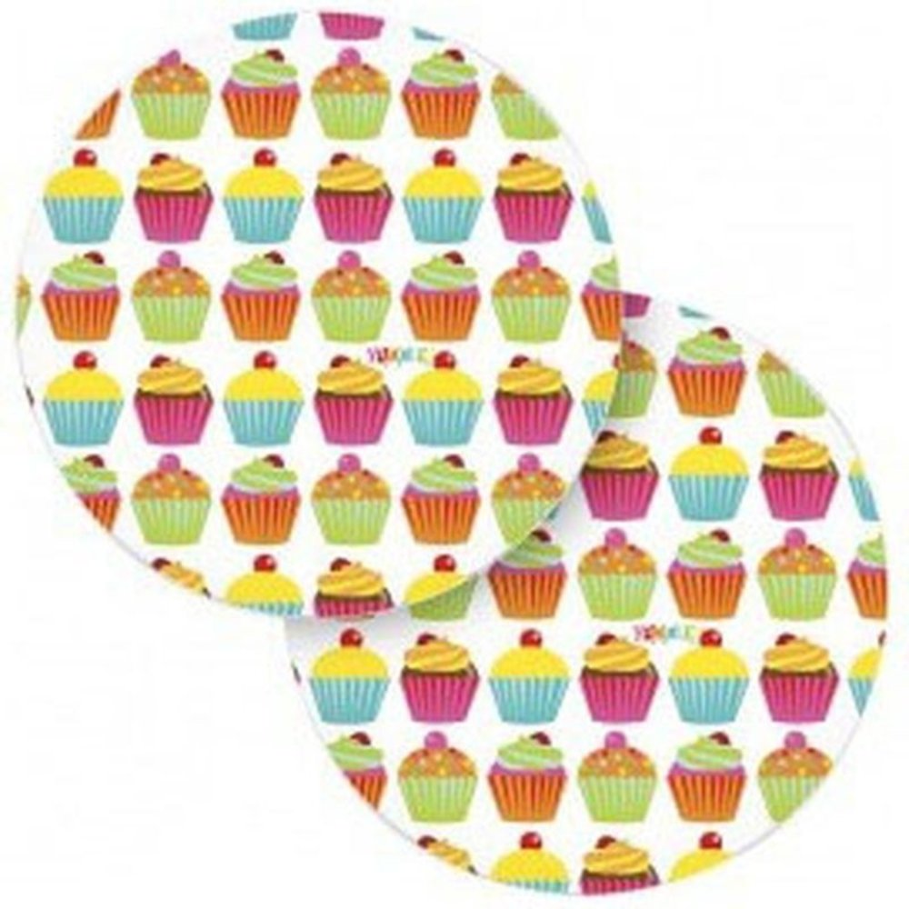 Teller Yummie Cupcake 23cm | 8 Stücke Teller Yummie Cupcake 23cm | 8 Stücke