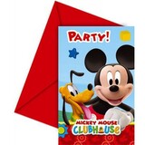 Invitation Mickey Mouse Clubhouse | 6 pieces Invitation Mickey Mouse Clubhouse | 6 pieces