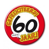 Button XL 60 years of traffic sign Button XL 60 years of traffic sign