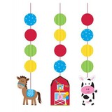 Creative Converting Hanging decoration Farm Animals 3 pieces