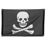 Boland Spandoek Piraat Doodshoofd zonder stok Boland Spandoek Piraat Doodshoofd zonder stok