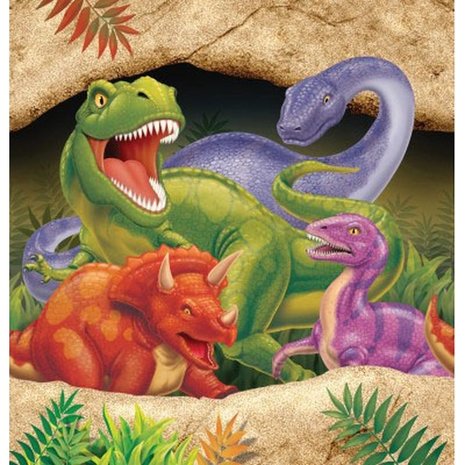 Creative Converting Dino Blast Tischdecke Plastik | 137x274cm