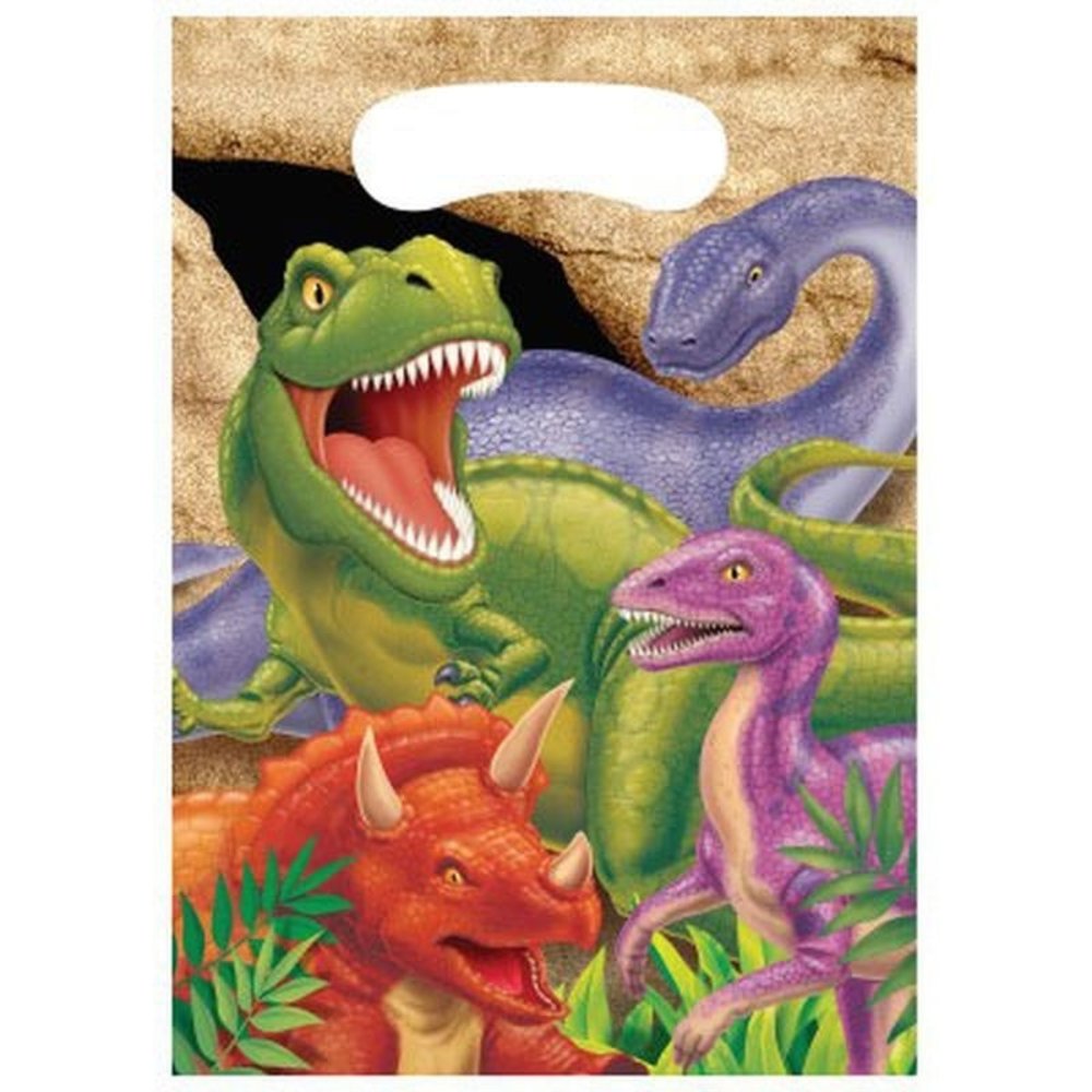 Creative Converting Dino Blast verteilt Taschen 22x16cm | 8 Stücke