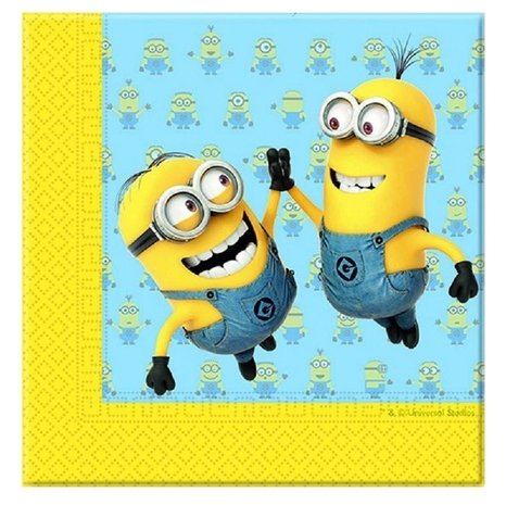 Procos Party Napkin minions 20 pieces Procos Party Napkin minions 20 pieces