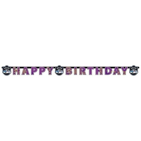 Amscan Police Letterlinger Happy Birthday | 180cm Amscan Police Letterlinger Happy Birthday | 180cm