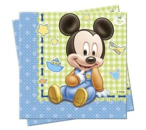 Servet Baby Mickey Mouse 20 stuks