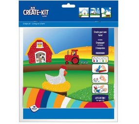 Game Create Kit Farm mit Krepppapier