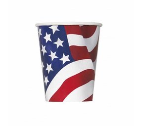 Beker USA vlag | 8 stuks Beker USA vlag | 8 stuks