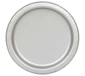 Plaques argent 23cm | 8 pièces