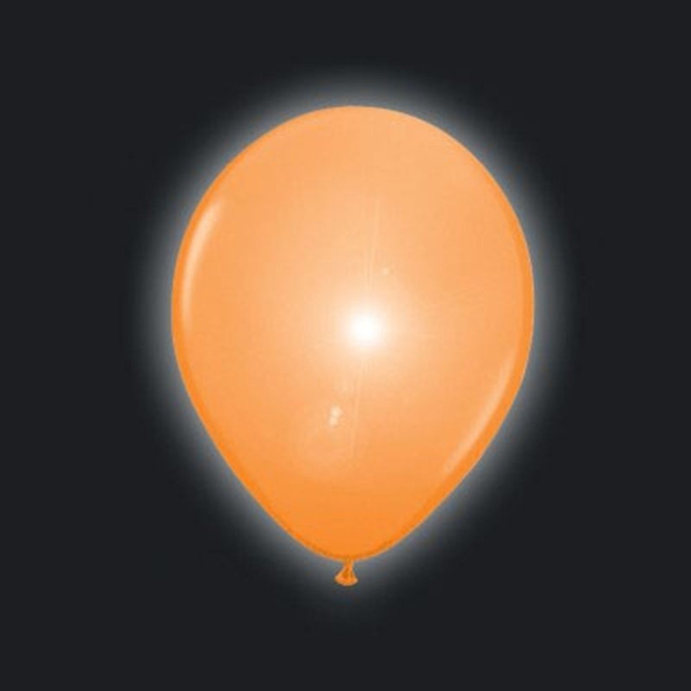 Orange balloons LED 25cm | 5 pieces Orange balloons LED 25cm | 5 pieces