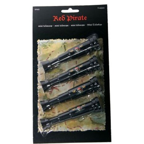 Telescope Mini Red Pirate 4 pieces 11cm Telescope Mini Red Pirate 4 pieces 11cm