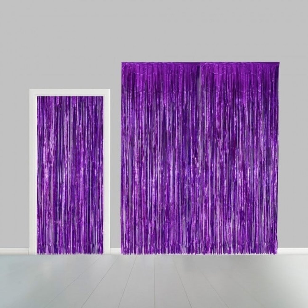 Door curtain Foil Purple | 100x240cm Door curtain Foil Purple | 100x240cm