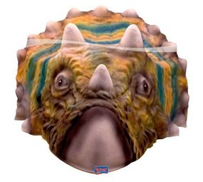 Folat Mask Dinosaurus Foam Green