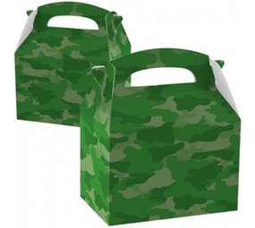 Amscan Feestbox Camouflage per stuk Amscan Feestbox Camouflage per stuk
