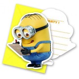 Invitation Minions Yellow envelopes 6 pieces Invitation Minions Yellow envelopes 6 pieces