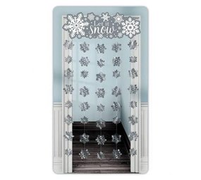 Door curtain Let It Snow 195x99cm