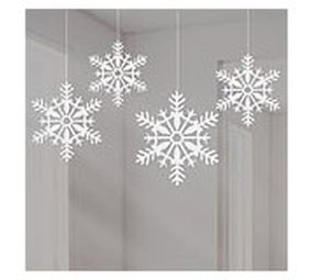 Hang decoration Snowflake 4 pieces Hang decoration Snowflake 4 pieces