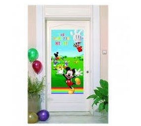 Deurposter Mickey Mouse luchtballon