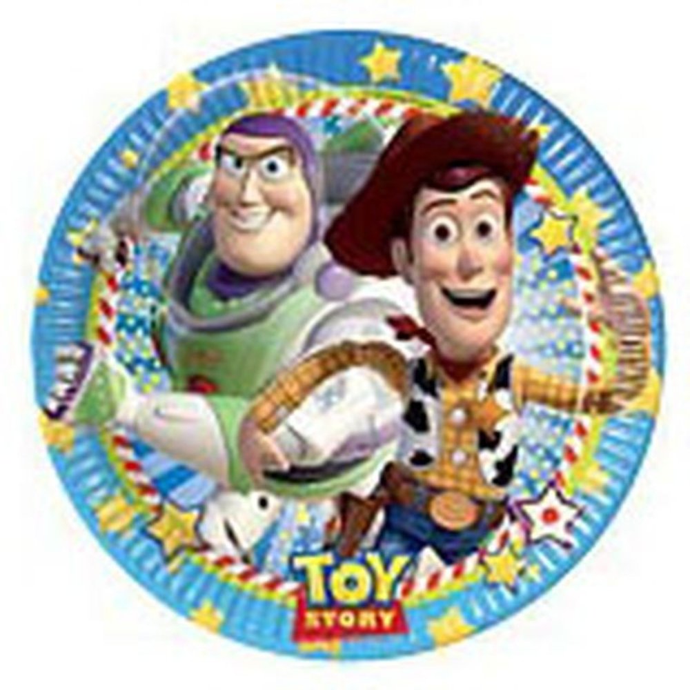 Bord Toy Story met sterren 23cm | 8 stuks Bord Toy Story met sterren 23cm | 8 stuks