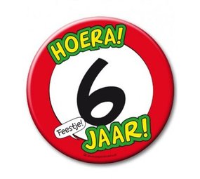 BOUTON XL 6 ans de panneau de signalisation BOUTON XL 6 ans de panneau de signalisation