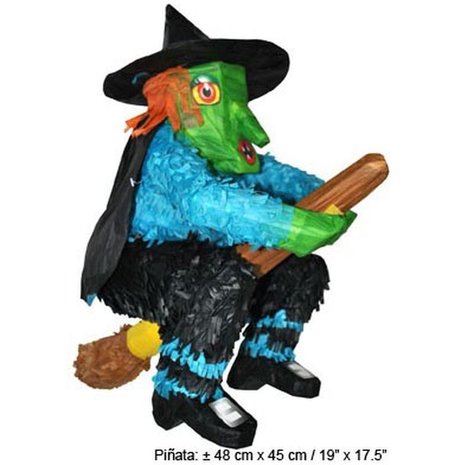 Pinata 3d Hexe Blau mit Hut Pinata 3d Hexe Blau mit Hut