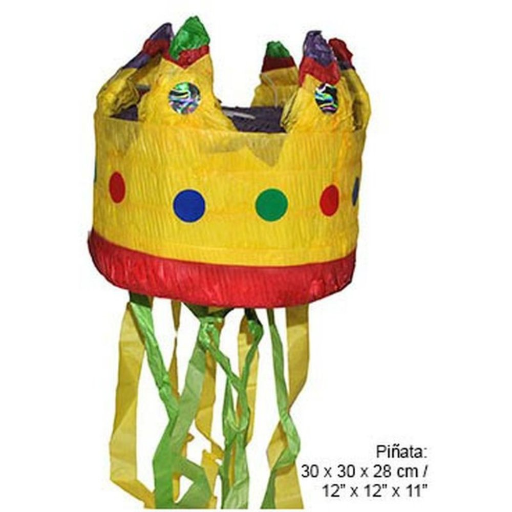 Pinata 3D Kroon geel