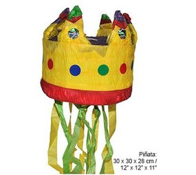 Pinata 3D Kroon geel Pinata 3D Kroon geel