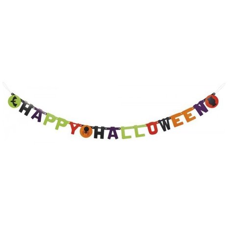 Letterslinger Black animals Happy halloween | 180 cm