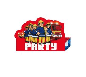 Amscan Invitation Sam the Fireman 8 pieces Amscan Invitation Sam the Fireman 8 pieces