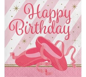 Creative Converting Napkin Twinkle Toes Ballet 33x33cm | 16 pieces Creative Converting Napkin Twinkle Toes Ballet 33x33cm | 16 pieces
