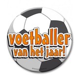 Paper Dreams Button Voetballer van het Jaar 10cm | per piece Paper Dreams Button Voetballer van het Jaar 10cm | per piece