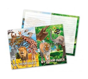 Folat Safari-Party-Einladungen | 8 Stück