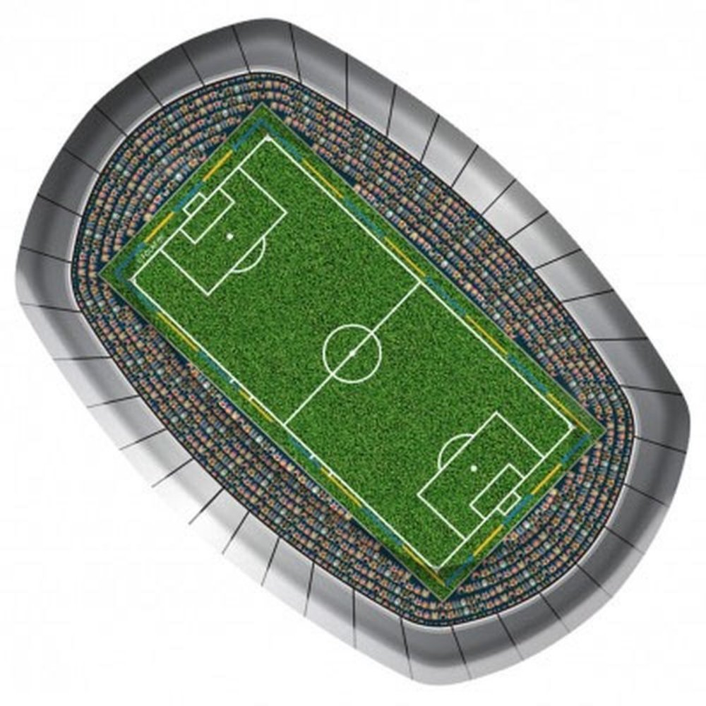 Amscan Voetbal Borden Stadion 18x24cm | 6 stuks Amscan Voetbal Borden Stadion 18x24cm | 6 stuks