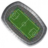 Amscan Signs Soccer Stadium 18x24cm | 6 pièces Amscan Signs Soccer Stadium 18x24cm | 6 pièces