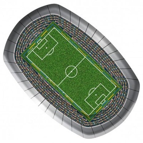 Amscan Fußballzeichen Stadium 18x24cm | 6 Stücke Amscan Fußballzeichen Stadium 18x24cm | 6 Stücke
