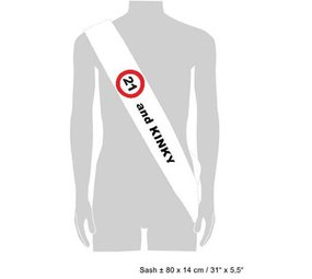 Sash 21 years of traffic sign Sash 21 years of traffic sign