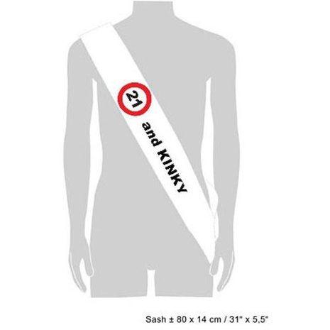 Sash 21 years of traffic sign